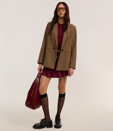 Suéter en Punto con Cuello Polo y Botones en la Vista 2