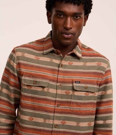Camisa Comfort con Jacquard y Estampa Étnica 4
