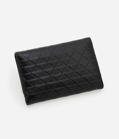 Billetera Mediana en PU con Textura de Triangulos 2