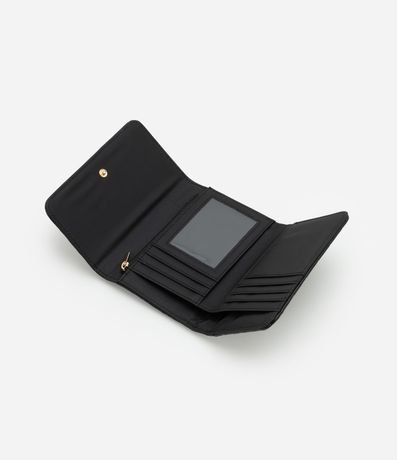 Billetera Mediana en PU con Textura de Triangulos 5