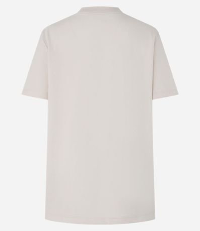 Remera Alargada en Algodón con Estampa de Cereza 7