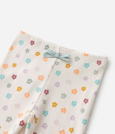 Conjunto Infantil con Volado Broderie y Estampa Flor - Talle 0 a 18 meses 6