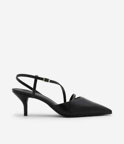 Zapato Tacones en PU con Salto y Tiras