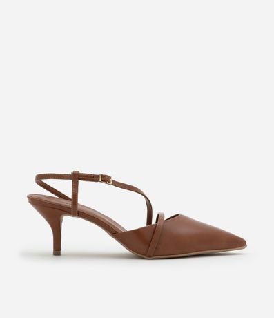 Zapato Tacones en PU con Salto y Tiras