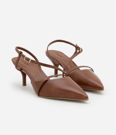 Zapato Tacones en PU con Salto y Tiras 2