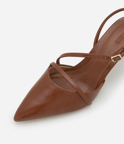 Zapato Tacones en PU con Salto y Tiras 4