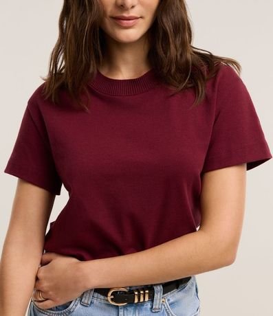 Remera en Algodón con Cuello Redondo 4