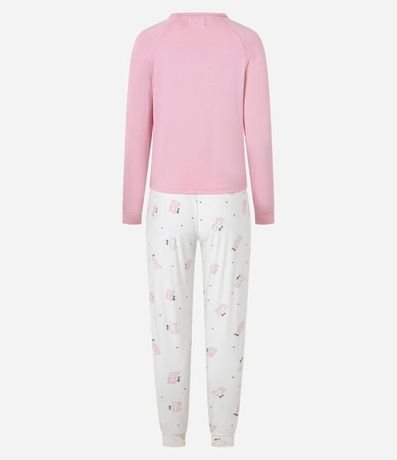 Pijama Largo en Plush con Estampa Gatitos Lovely 5