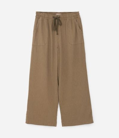 Pantalón Pantalona en Sarga Liviana y Lazo Curve & Plus Size 5