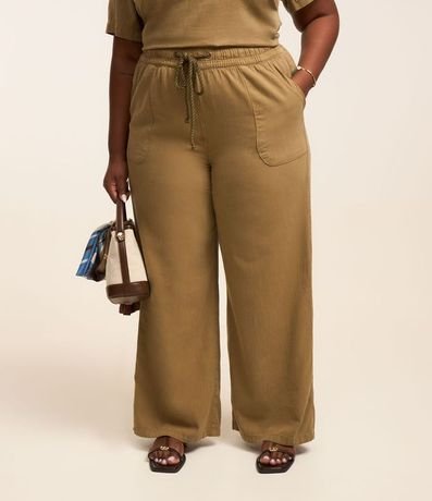 Pantalón Pantalona en Sarga Liviana y Lazo Curve & Plus Size 2