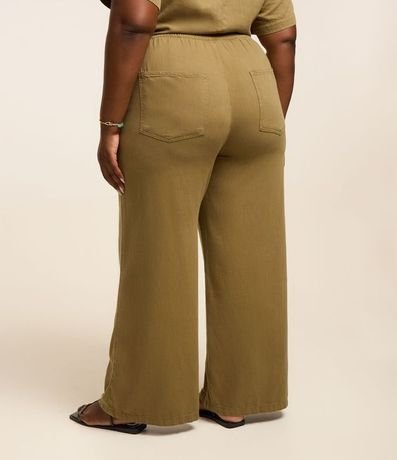 Pantalón Pantalona en Sarga Liviana y Lazo Curve & Plus Size 3