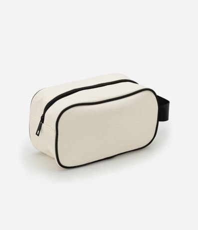 Neceser Rectangular Mediana con Bies Contrastante