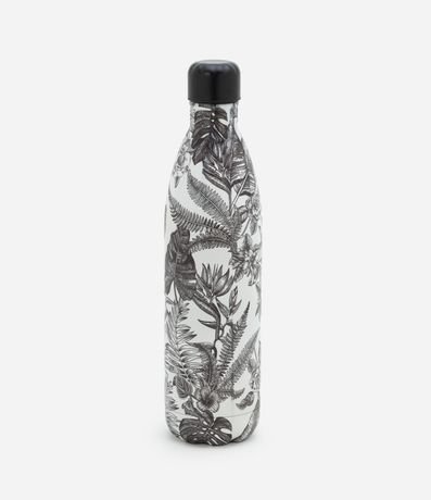 Botella Térmica con Estampa Floral Bicolor 750 ML