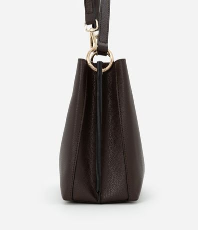 Bolso Mediano en PU con Correa Transversal y Detalle Aro Delantero 2