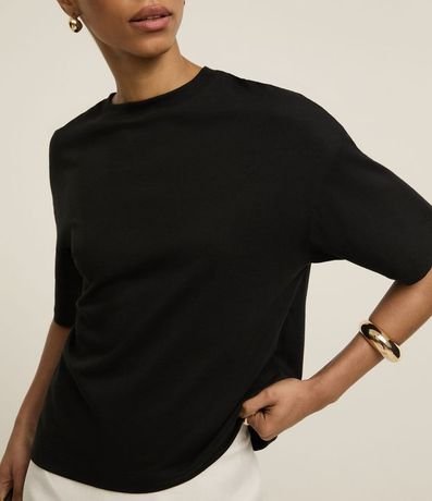 Blusa Oversized Básica en Algodón Malla 3