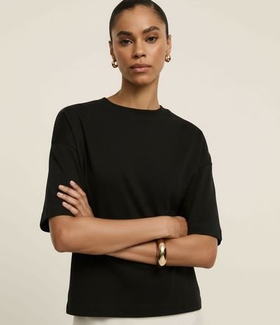 Blusa Oversized Básica en Algodón Malla 4