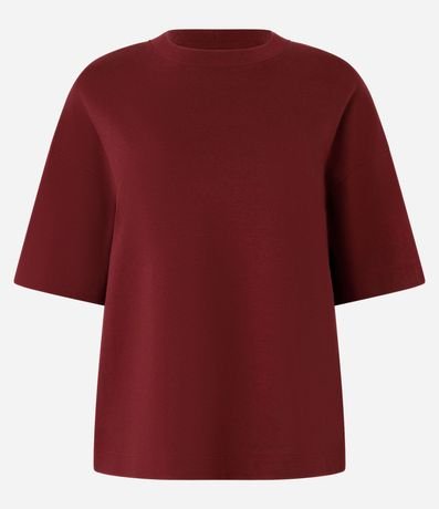 Blusa Oversized Básica en Algodón Malhão