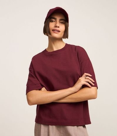 Blusa Oversized Básica en Algodón Malhão