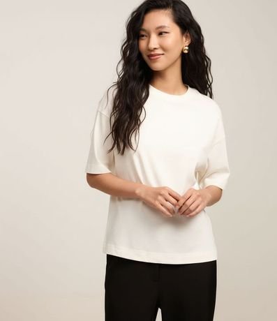 Blusa Oversized Básica en Algodón Malla 4