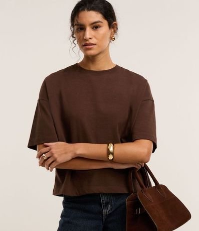 Blusa Oversized Básica en Algodón Malla