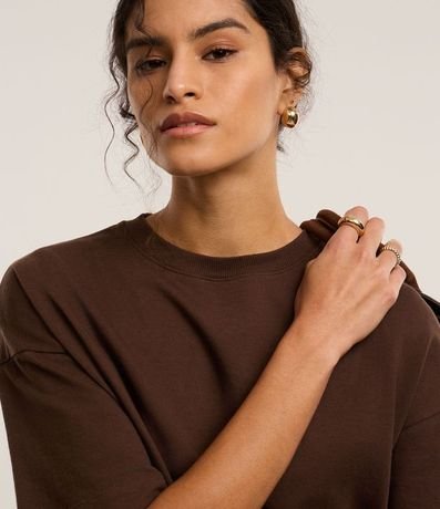 Blusa Oversized Básica en Algodón Malla 3