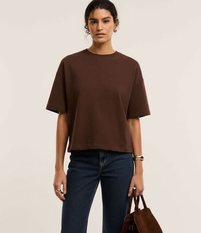 Blusa Oversized Básica en Algodón Malla 4