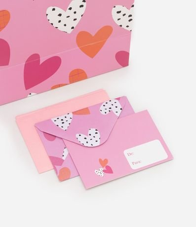Bolsa de Regalo Mediana con Estampa de Corazon 4