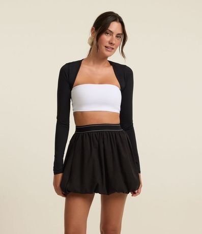 Saco Bolero en Microfibra con Mangas Largas
