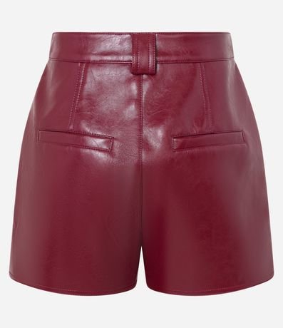 Short Pollera Corto en PU con Bolsillos Delanteros 8