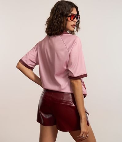 Short Pollera Corto en PU con Bolsillos Delanteros 6