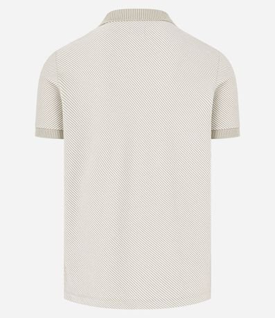 Remera Polo Comfort con Textura Diagonal 7