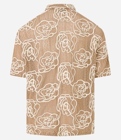 Camisa en Punto con Textura Floral 8