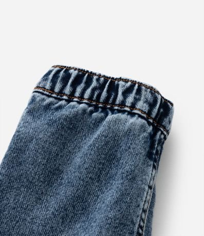 Pantalón Infantil en Jeans Resinado con Cordón - Talle 0 a 18 meses 3