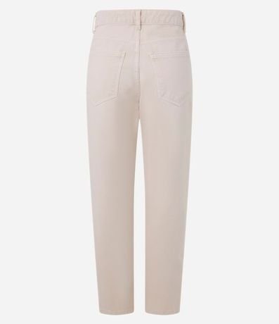 Pantalón Mom Cintura Alta en Sarga con Bolsillos 6