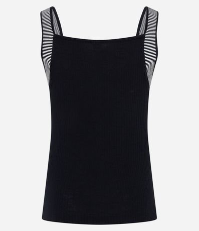 Musculosa con Escote Cuadrado y Asa Contrastante 7