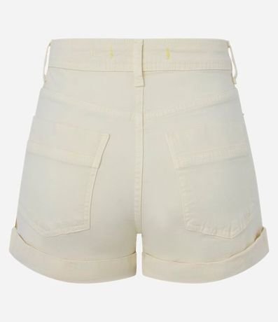 Short en Sarga com Cintura Alta 2