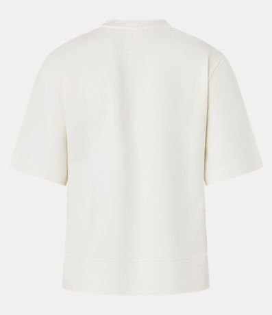 Blusa en Algodón con Costura Aparente en la Bajo Larga 2