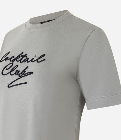 Blusa T-Shirt en Algodón con Lettering Cocktail Club 2