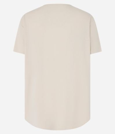 Remera Oversized Deportiva en Microfibra con Bajo Redondeado 6