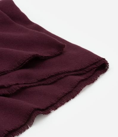 Bufanda Básica de Punto con Terminación Deshilachada 3