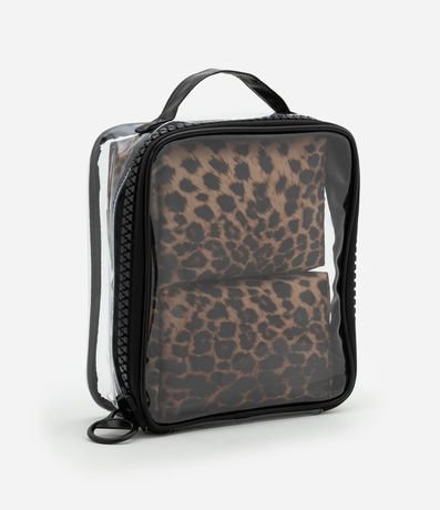 Kit 03 Neceser con Formas Diferentes con Estampa Animal Print
