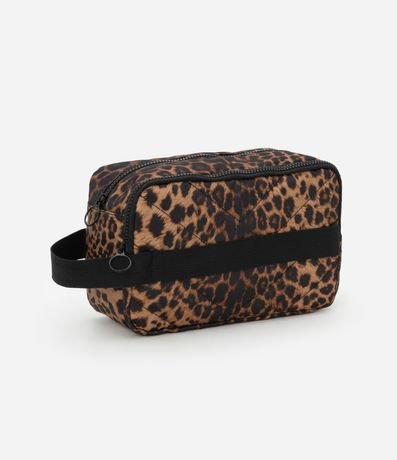 Neceser Rectangular Grande con Estampa Animal Print