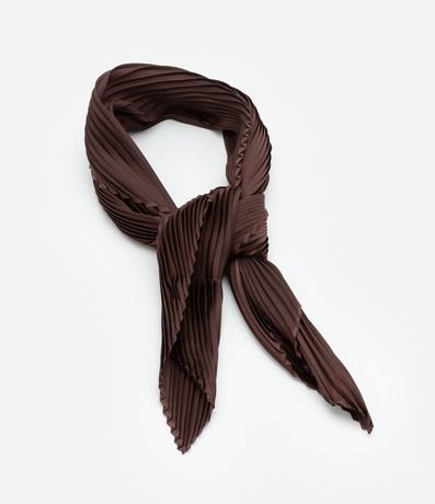 Pañuelo Satinado con Textura Plegada