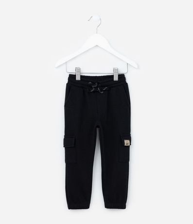 Pantalón Jogger Infantil en Algodón con Bolsillo Cargo - Talle 1 a 5 años