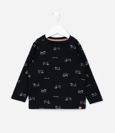 Remera Infantil con Estampa de Perrito - Talle 1 a 6 años