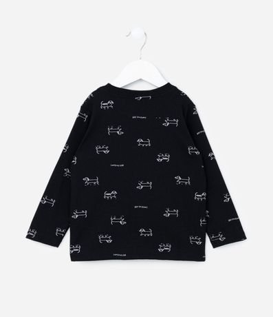 Remera Infantil con Estampa de Perrito - Talle 1 a 6 años 2