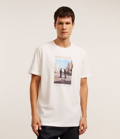 Remera Comfort en Algodón con Estampa Pink Floyd 2