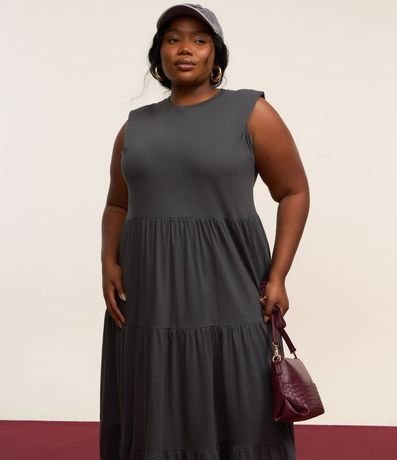 Vestido Midi Muscle Tee en Algodón Curve & Plus Size 3