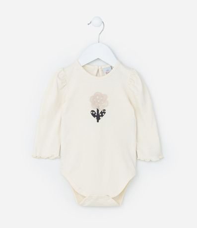 Conjunto Infantil con Estampa Flores - Talle 0 a 18 meses 3