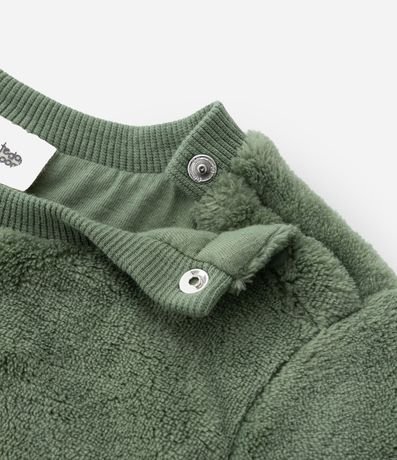 Conjunto Infantil en Fleece con Bordado de León - Talle 0 a 18 meses 10